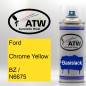 Preview: Ford, Chrome Yellow, BZ / N6675: 400ml Sprühdose, von ATW Autoteile West.